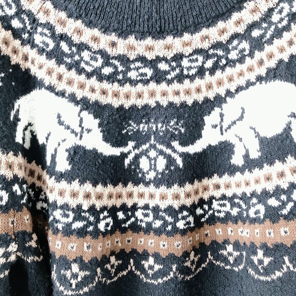 Free People Sweater NWT Nellie sweater women's chunky knit oversized black - Picture 9 of 15